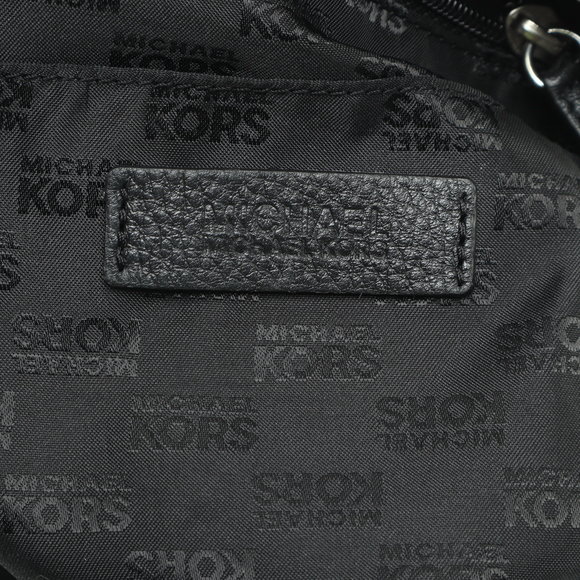 Michael Kors Knox Tassel Leather Purse X-Body Bag Satchel 11x9x5 Blue/Black - Picture 9 of 13